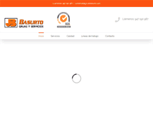 Tablet Screenshot of gruasbasurto.com
